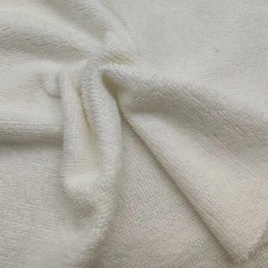 100% algodón teñido de felpa tejido de toalla de punto de lana para productos textiles para el hogar